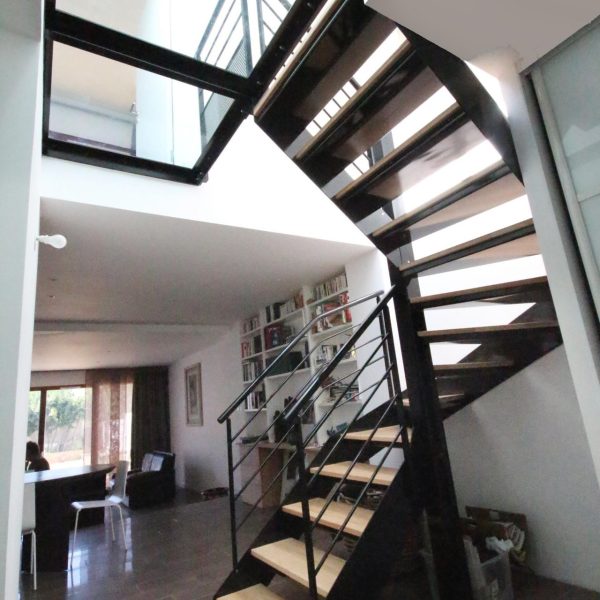 extension et création escalier métallique